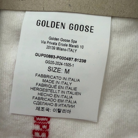 Golden Goose White and  Red Socks - Picture 6 of 6